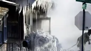 Freezing temps turn firefighting into icy struggle