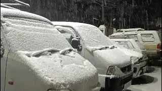 Fresh snowfall blankets Srinagar, other Kashmir areas