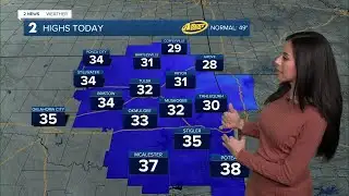 Frigid Monday With A Few Flurries