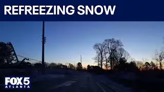Frigid temperatures affecting roads in Georgia | FOX 5 News