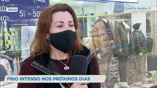 Frio intenso nos próximos dias