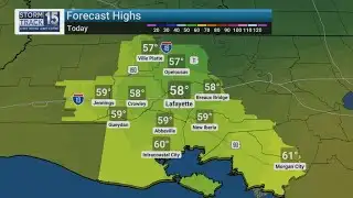 Front brings Frost, Then Warmer