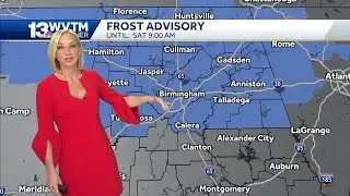 Frosty cold start to the weekend in central Alabama