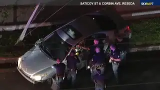 FULL CHASE: High-speed chase with possible DUI suspect ends in dramatic crash