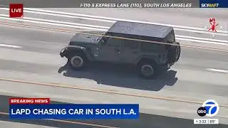 FULL CHASE: LAPD chasing car in South L.A. area