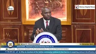 FULL: Interior CS Kipchumba Murkomen Appears in Senate for Grilling!!