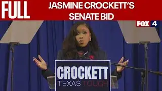 FULL: Rep. Jasmine Crockett announces run for U.S. Senate