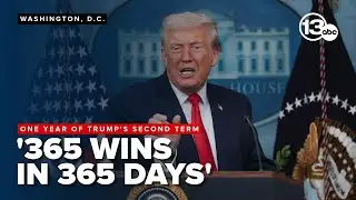 FULL: Trump marks first year of second term during White House briefing