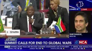 G20 summit calls for end to global wars