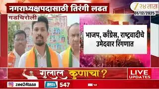 Gadchiroli News | गडचिरोलीत आरमोरीत प्रचाराचा धुराडा, नगराध्यक्षपदासाठी तिरंगी लढत
