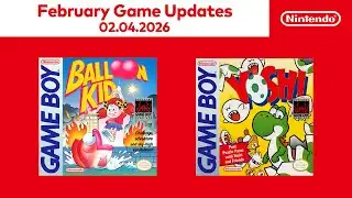 Game Boy – Nintendo Classics – February 2026 Game Updates