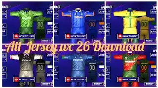 Game changer 5 v 4.1l Wc26 ki Jersey ka Download link 😍