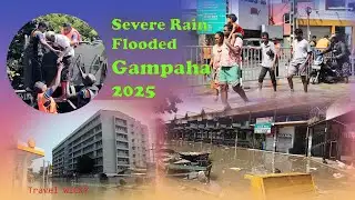 Gampaha Town Flooded By Ditwa Strom