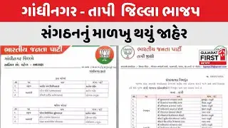 Gandhinagar : ગાંધીનગર જિલ્લા ભાજપ સંગઠનનું માળખુ થયું જાહેર | Gujarat First
