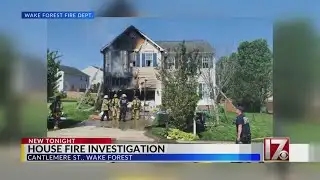 Garage, attic fire damages Wake Forest home