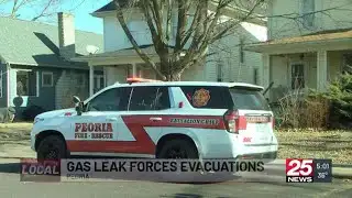 Gas line break prompts evacuations in Peoria
