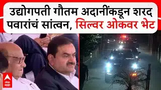 Gautam Adani Meet Sharad Pawar : उद्योगपती गौतम अदानींकडून शरद पवारांचं सांत्वन, सिल्वर ओकवर भेट