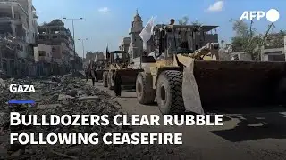 Gaza City begins rubble cleanup | AFP