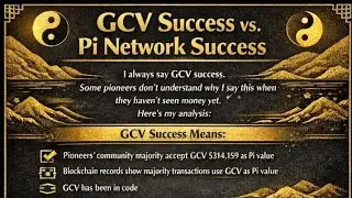 🎉🎉🎉GCV Success vs Pi Network Success Reality ❓🪙. Ecosystem builder 🔥