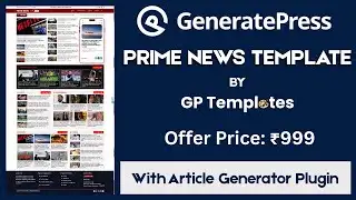 Generatepress Theme Customization For News Website (Prime News Template)