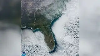 Georgia’s Saturday snow seen from weather satellite