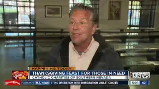 Getting ready for Thanksgiving at Catholic Charities