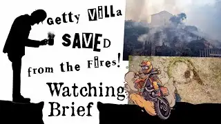 Getty Villa Museum SAVED from LA Fires & Dirt Bikes Wreck Ancient Monuments!