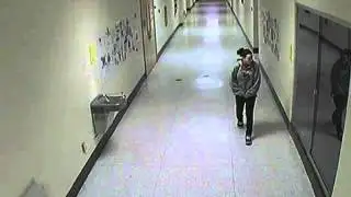 Ghost caught on schools security camera. Warren Michigan