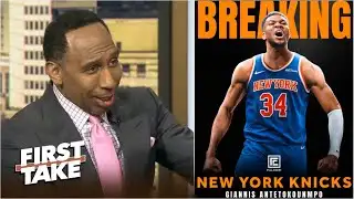 Giannis to Knicks replace Anthony Town! -Stephen A. on explosive trade rumors surrounding Bucks star
