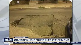 Giant sinkhole found in Port Richmond