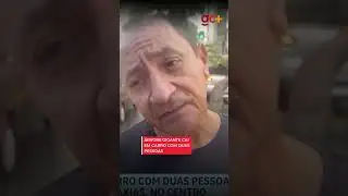 Giant tree falls on car with two people inside.