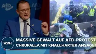 GIEßEN: Massive Gewalt auf AfD-Protest – Chrupalla mit knallharter Ansage!
