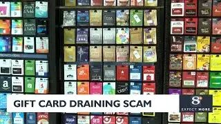 Gift card draining scam