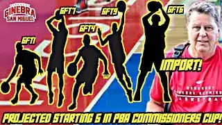 GINEBRA NEW & STRONG PROJECTED STARTING 5 IN PBA COMMISSIONERS CUP!