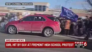 Girl hit by SUV at Fremont High School protest