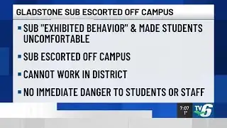 Gladstone Schools removes substitute teacher, investigates misconduct
