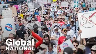 Global National: May 14, 2022 | Thousands protest against Quebec