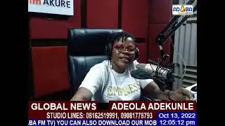 Global News on Adaba 88.9 FM with Adeola Adekunle