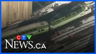 GO train repairs underway after derailment