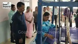 Goan Reporter: MLA Anton Vas inaugurates training  program for Kunbi Saree Making & handlooms course