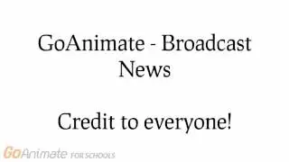 GoAnimate - Broadcast News