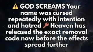 ⚠️ GOD SCREAMS: "THEY CURSED YOUR NAME 100 TIMES!" The Removal Code Is HERE! 🔑