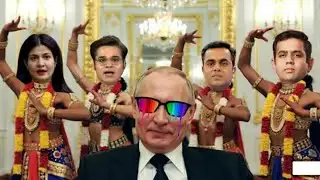 Godi Media Kirtan on Putin 😂 || Gron self 