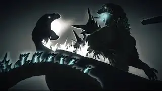 Godzilla Minus One vs Godzilla Mushroom Cloud (animation)