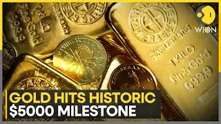 Gold Hits $5000 Per Ounce For First Time In History | WION