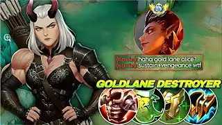 GOLD LANE ALICE GUIDE 😈 HOW TO SHUT DOWN KARRIE COMPLETELY | MLBB