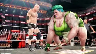 Goldberg vs Sumo Girl Monday Night Raw Match