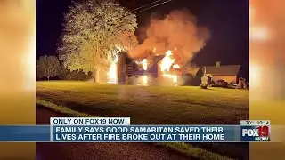 Good Samaritan praised for saving family from cabin fire