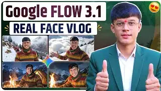 Google Flow VEO 3.1 Face Swapping Tutorial 😱 | Make Real Vlog with your face 🤯 | VEO 3.1 Face Swap