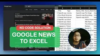 Google News scraper - Scrape news data to Excel (NoCode)